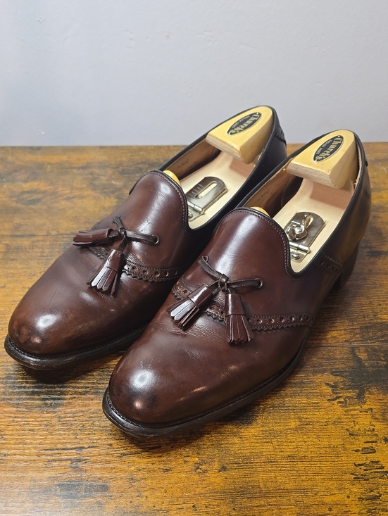Church's Other - Church's Pre-Prada Belmont Oxford Last 69R UK 7.5D US 8.5 Burgundy + Trees